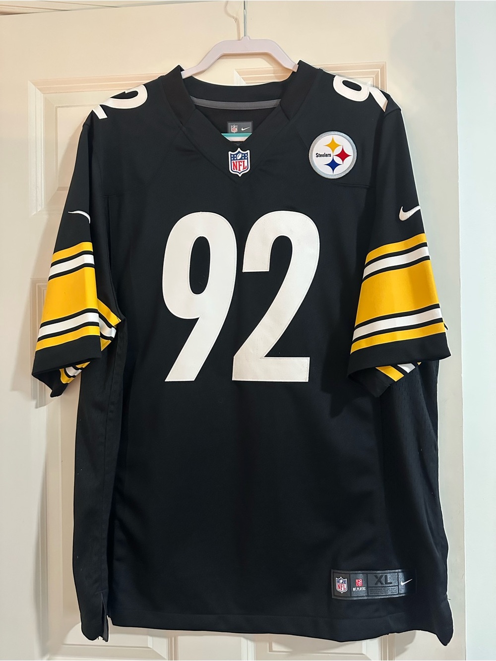 Nike James Harrison #92 Pittsburgh Steelers NFL Limited Jersey Men’s XL Black